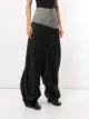 Natasha Zinko Calça oversized com acabamento contrastante