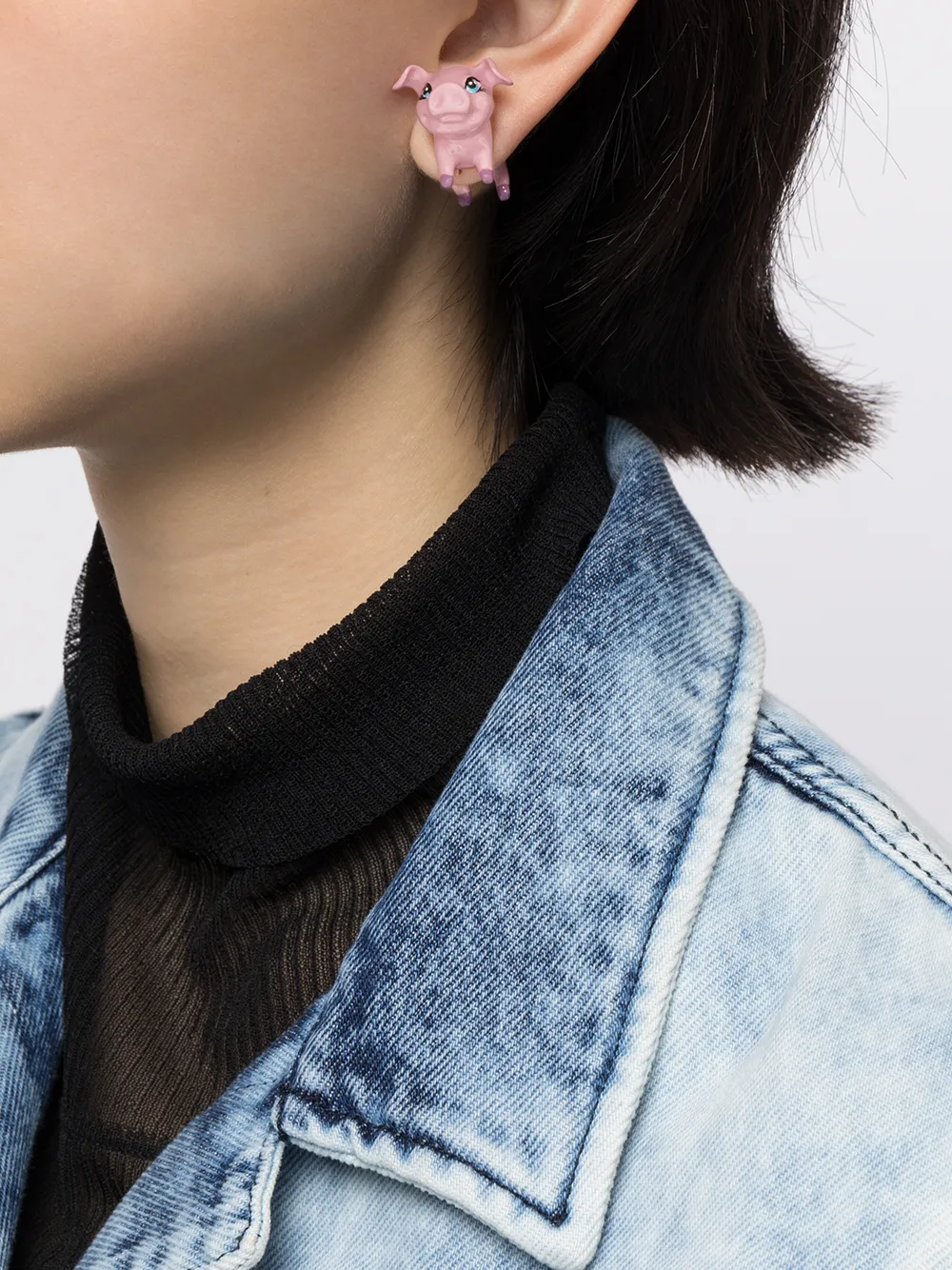 Balenciaga pig earrings hotsell