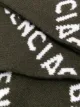 Balenciaga logo intarsia-knit scarf
