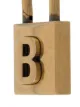 Balenciaga padlock B motif earrings