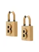 Image 1 of Balenciaga padlock B motif earrings