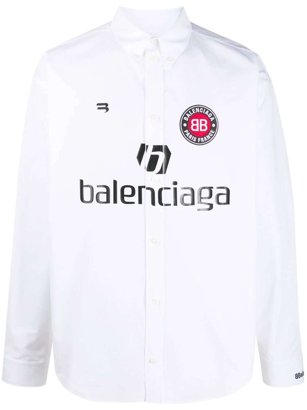 фото Balenciaga рубашка с принтом soccer
