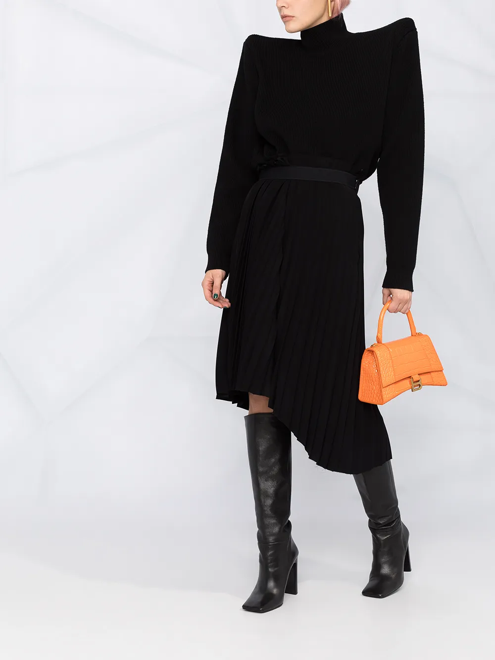 Balenciaga Trui met oversized schouders - Zwart