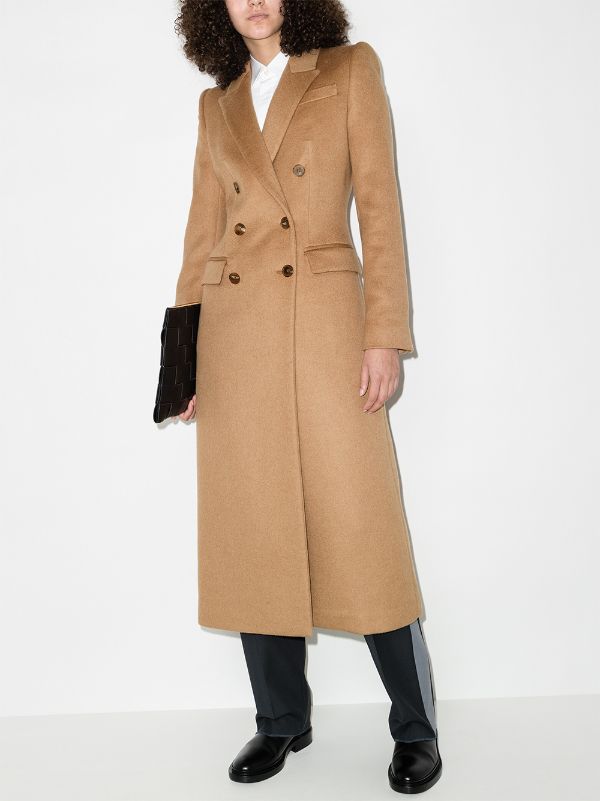 womens camel maxi coat