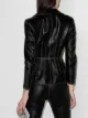 Alexander McQueen contrast stitching lambskin biker jacket