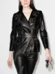 Image 2 of Alexander McQueen contrast stitching lambskin biker jacket
