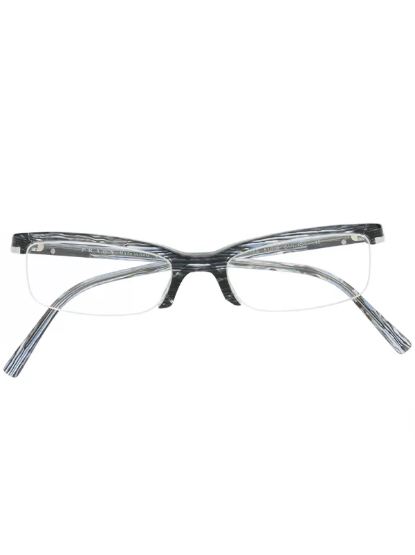 Lentes cuadrados con efecto jaspeado 1990 Prada Pre-Owned - Compra online -  Envío express, devolución gratuita y pago seguro