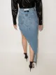 Alexander Wang asymmetric denim skirt