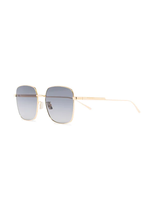 square gold frame sunglasses