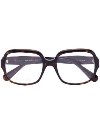 Gucci Eyewear Havana square-frame Glasses - Farfetch