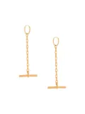 Coup De Coeur T Bar drop earrings - Gold