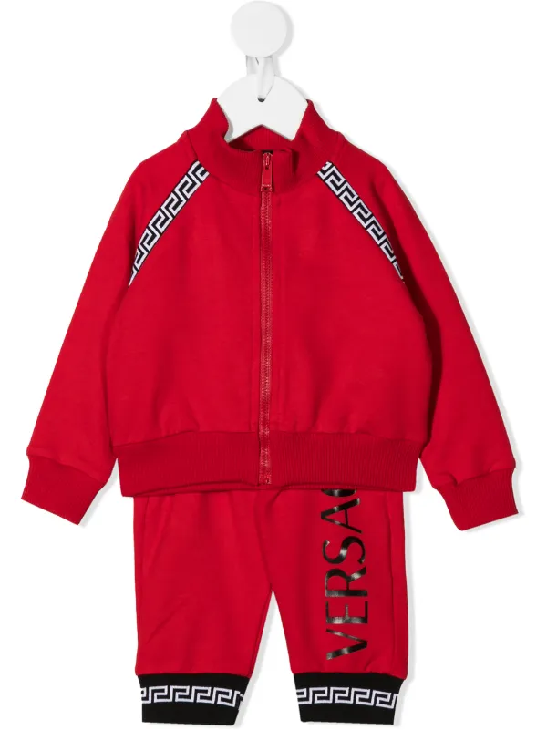 red versace tracksuit