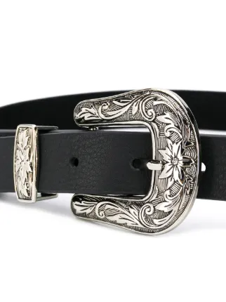 double buckle leather belt展示图