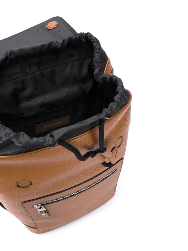 hudson pebbled leather backpack