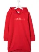 Image 1 of Givenchy Kids embroidered logo hoodie dress