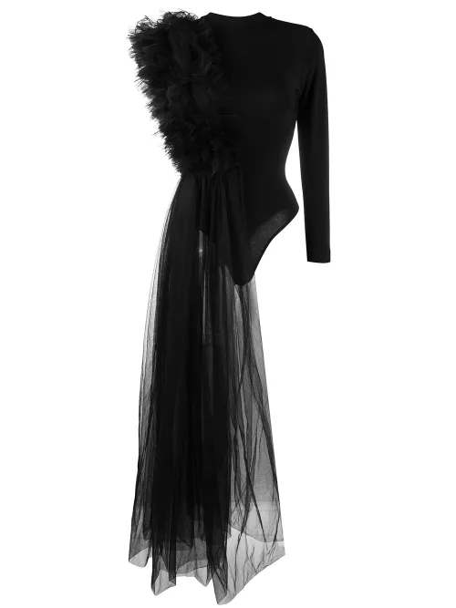 X Lia Aram body à détail de tulle - Alchemy - Modalova