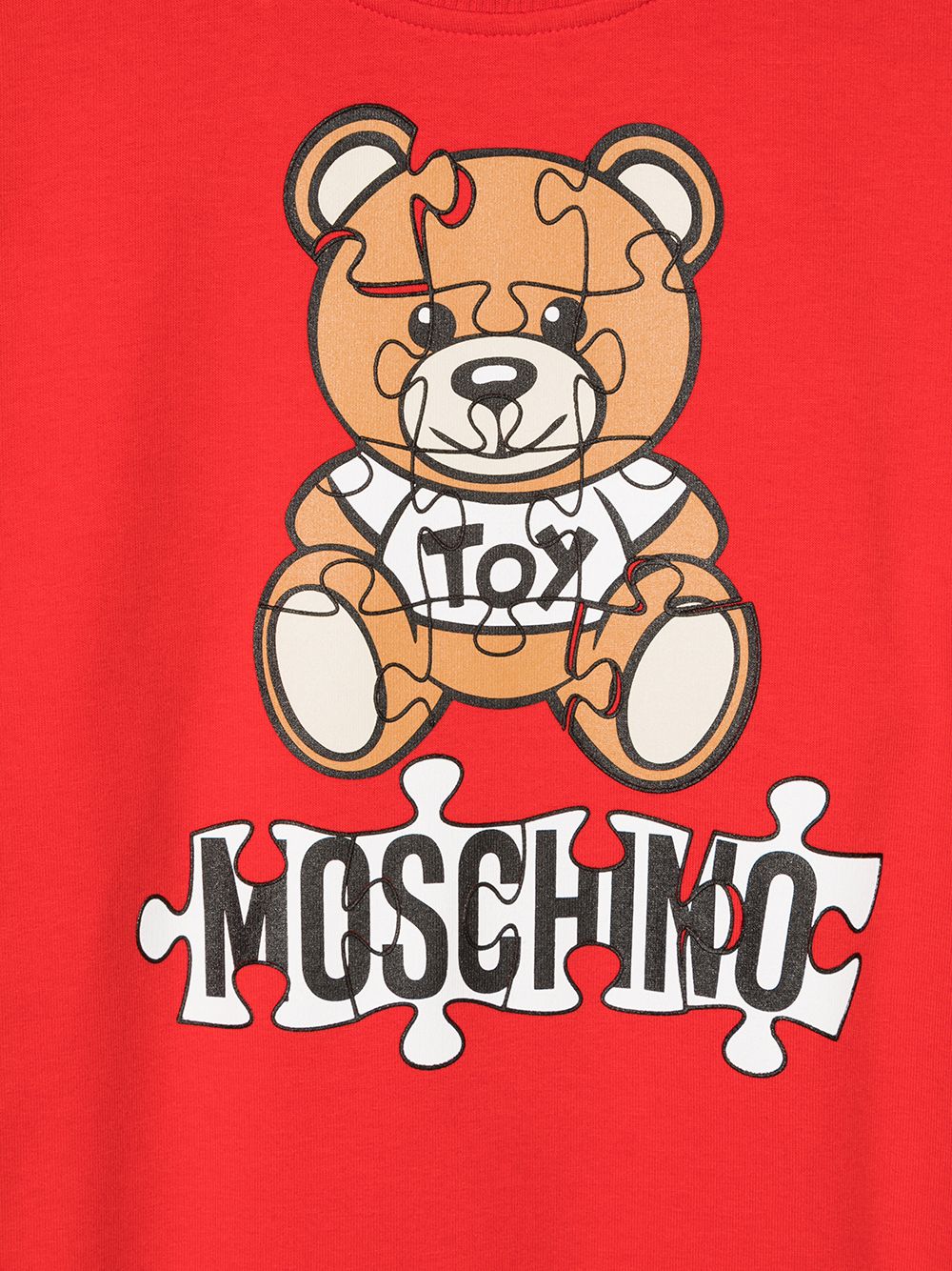 фото Moschino kids платье-толстовка teddy bear