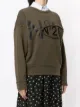 Nº21 ripped logo sweatshirt