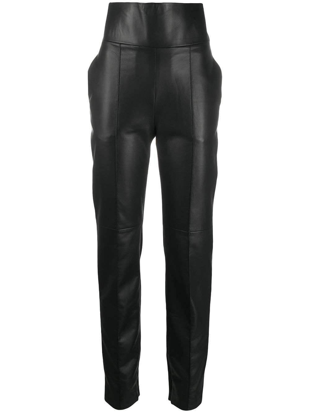 Alexandre Vauthier slim-fit Leather Trousers - Farfetch