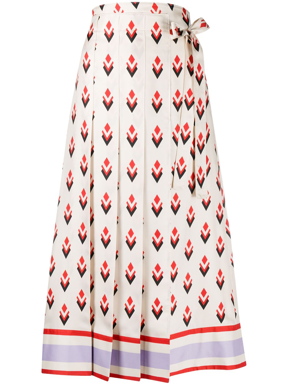 фото Valentino плиссированная юбка с геометричным принтом