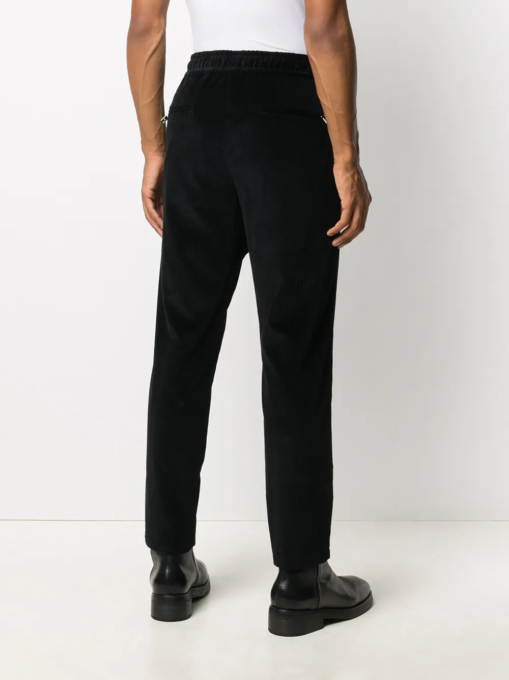 elasticated corduroy trousers