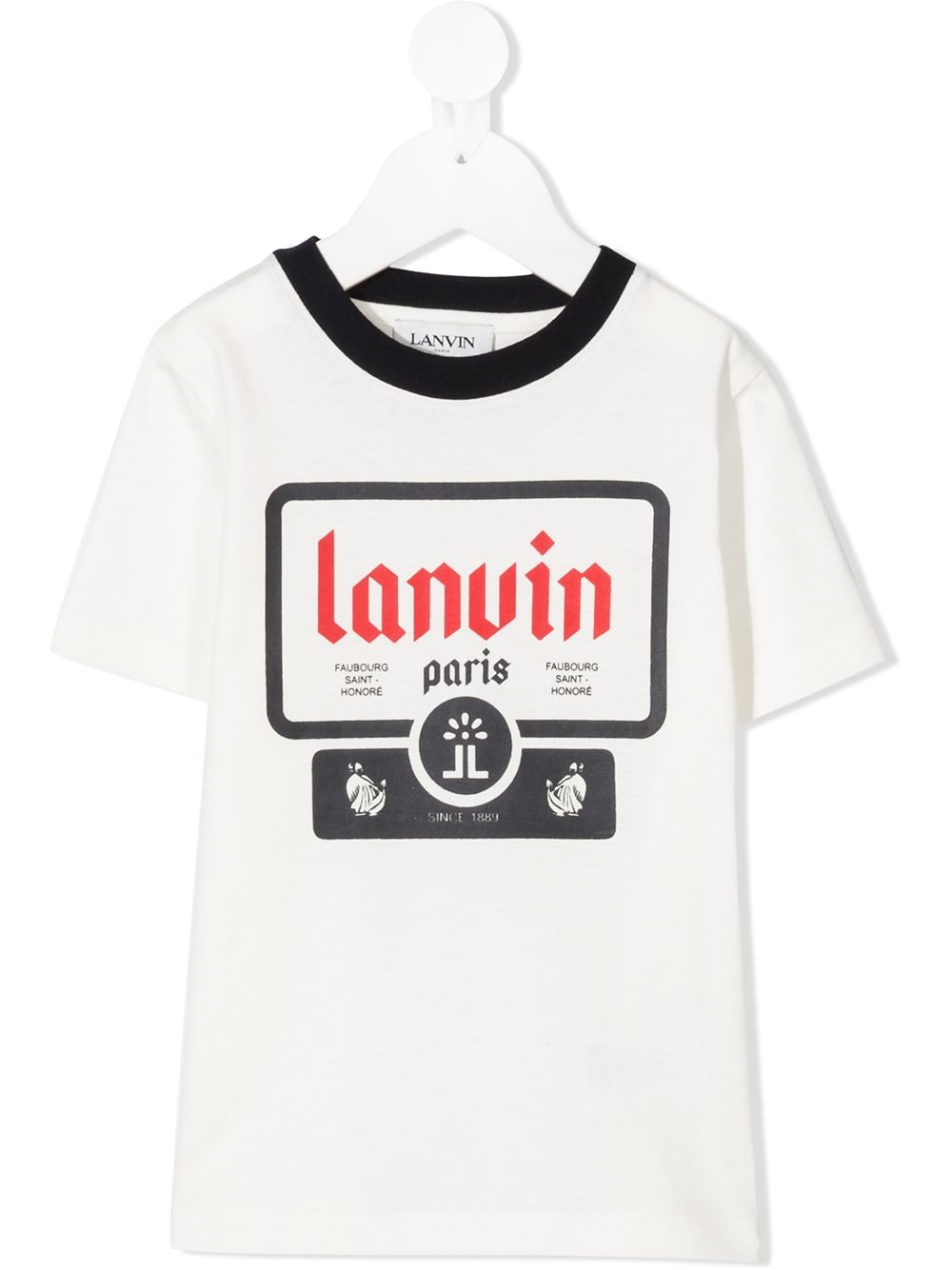 

Lanvin Enfant playera con logo estampado - Blanco