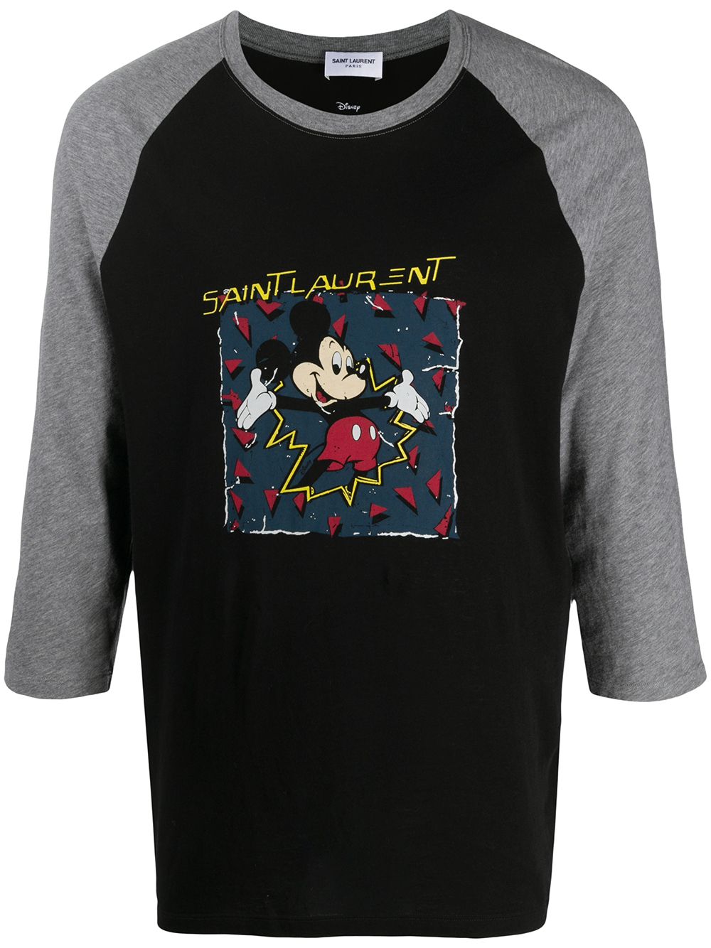 фото Saint laurent футболка с принтом mickey mouse