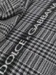 Dolce & Gabbana logo checked scarf