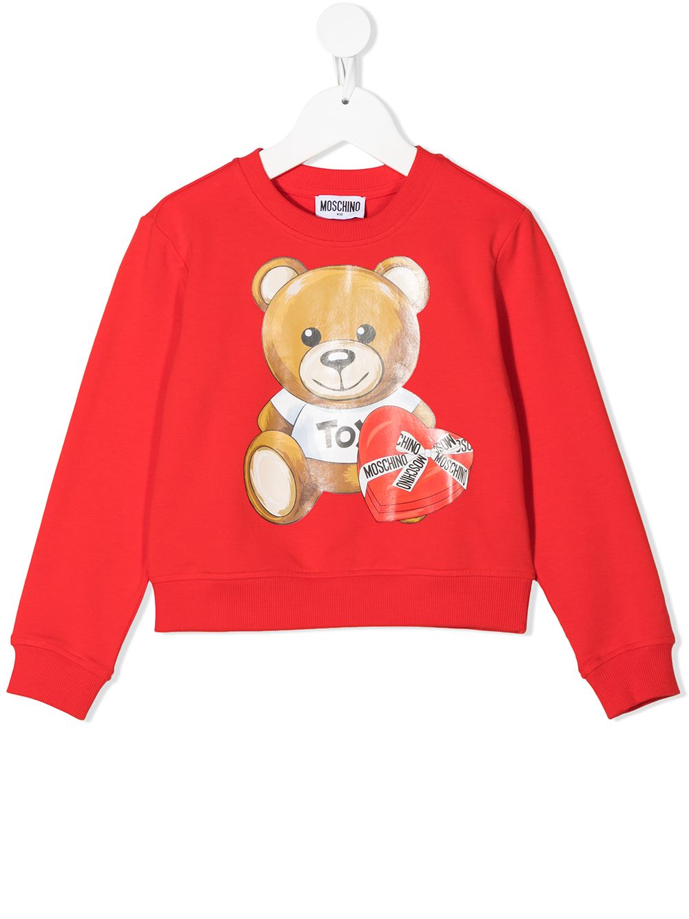 фото Moschino kids толстовка teddy bear с длинными рукавами