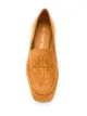 Tory Burch Ruby embossed logo suede loafers