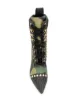 Moschino camouflage lace-up boots