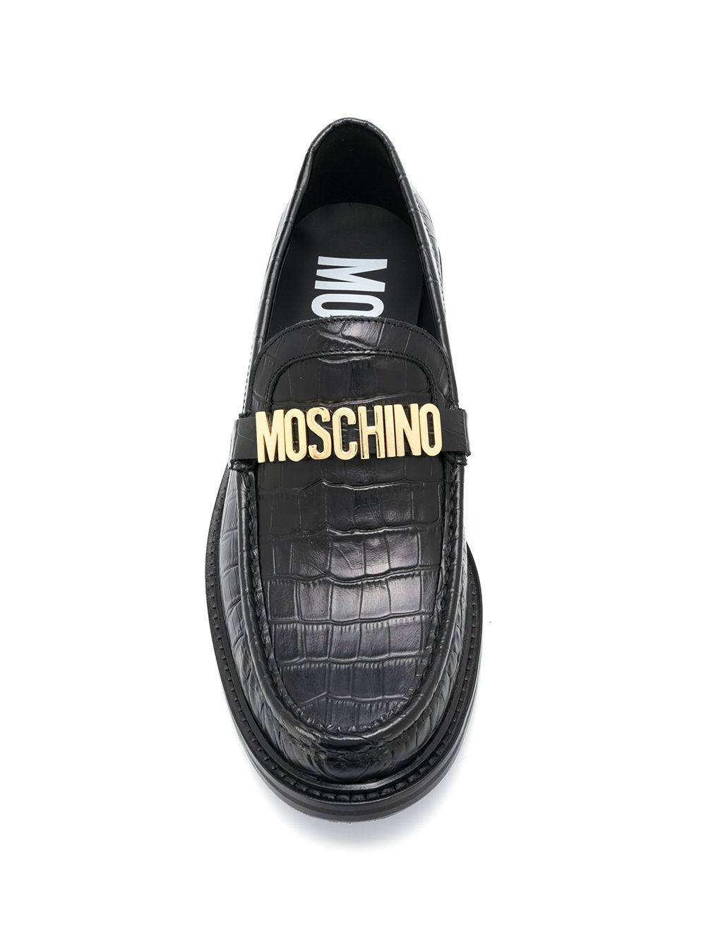 фото Moschino лоферы с логотипом