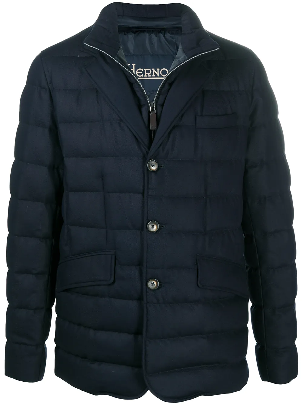 blazer droit matelassé