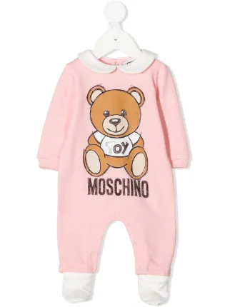 moschino baby grow pink