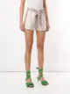 Alice+Olivia Linn embroidered linen shorts