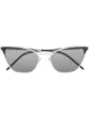 Image 1 of Saint Laurent Eyewear cat-eye silver-tone sunglasses