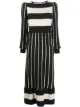 Image 1 of Ports 1961 striped knitted dress