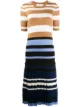 Image 1 of Marni pleated-skirt striped dress