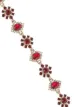 Marchesa Notte crystal-floral bracelet
