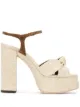 Image 1 of Saint Laurent knot detail platform sandals