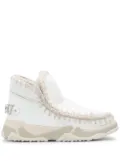 Mou eskimo whipstitch high-top sneakers - White