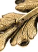 Ann Demeulemeester textured leaf-shaped pin
