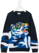 Image 1 of Kenzo Kids tiger motif jumper