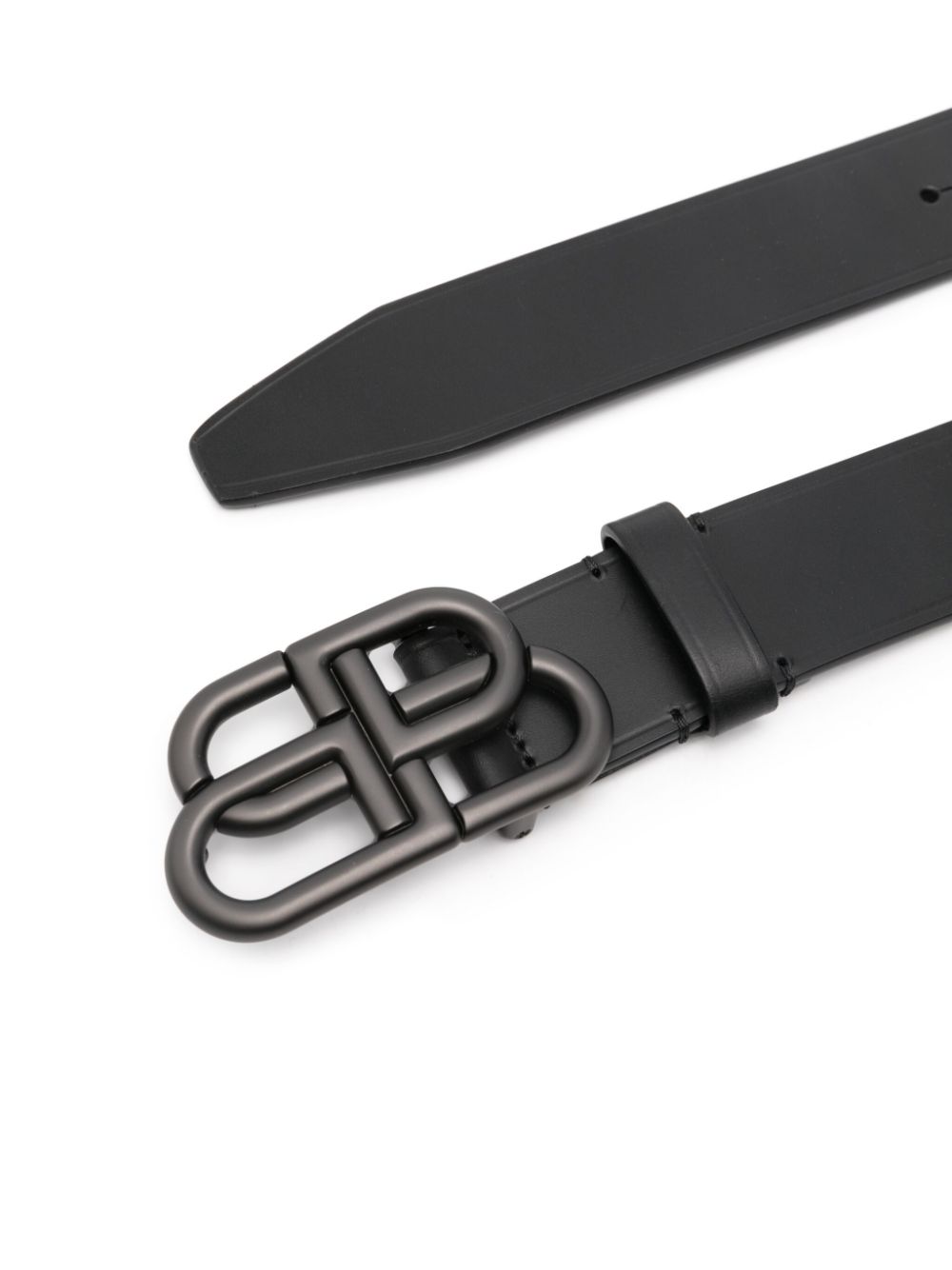 Balenciaga BB logo-buckle belt - Black