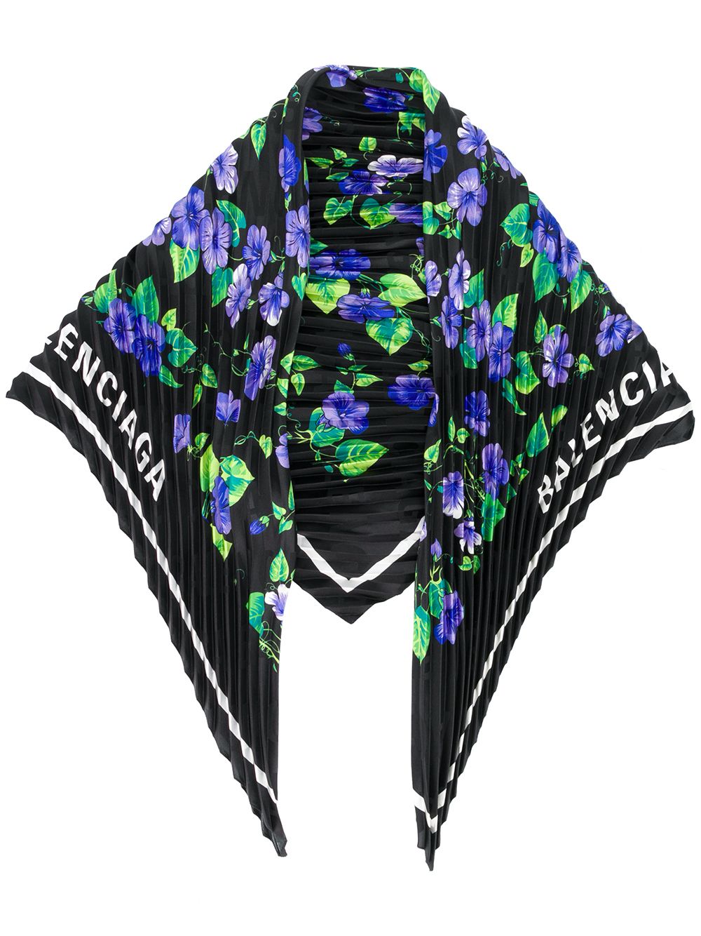 фото Balenciaga платок с цветочным принтом