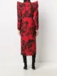 Balenciaga معطف بطبعة زهور