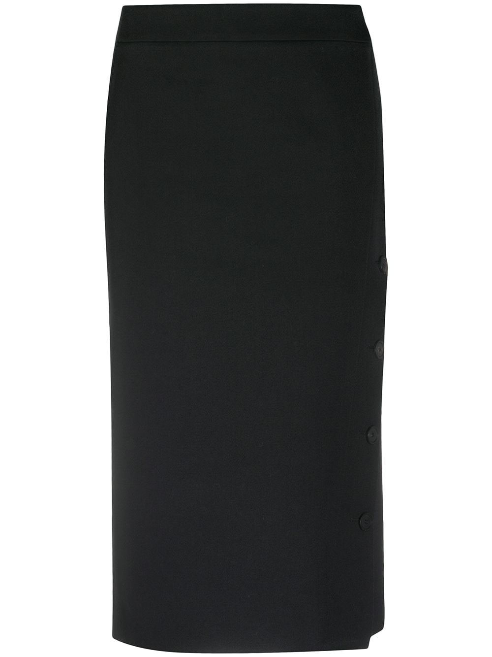 фото Balenciaga юбка-карандаш с асимметричной застежкой на пуговицы
