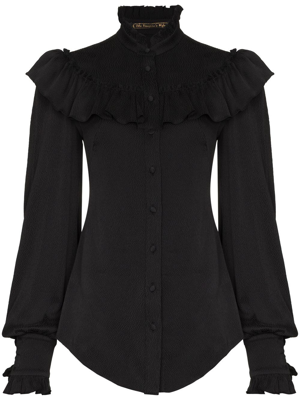 The Vampire's Wife Black The Frill Seeker Silk Blouse | ModeSens GB