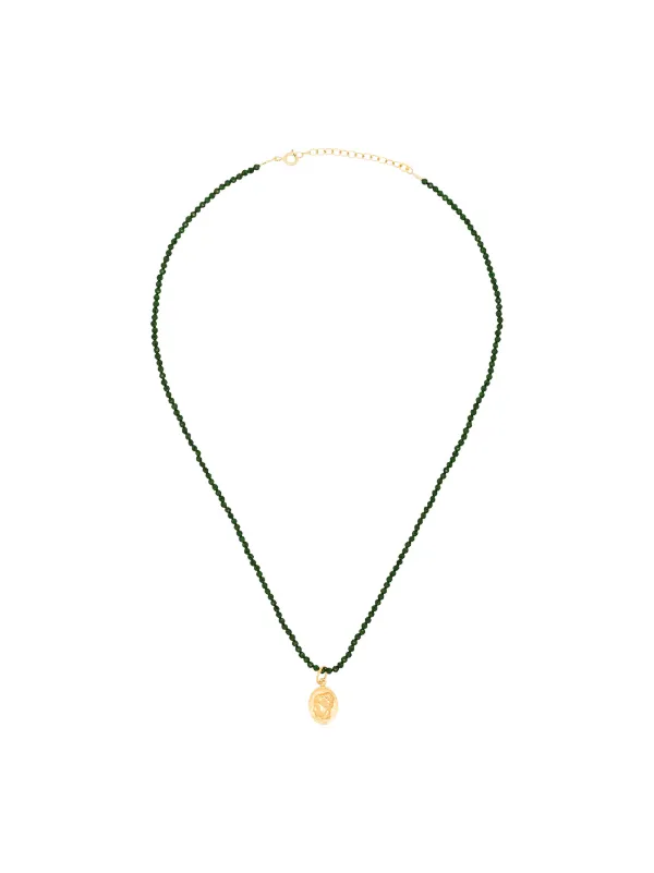 Gold Hermina Athens Ygeia Beaded Pendant Necklace With Express Delivery Bayern Design - Beaded Pendant Necklace Designs
