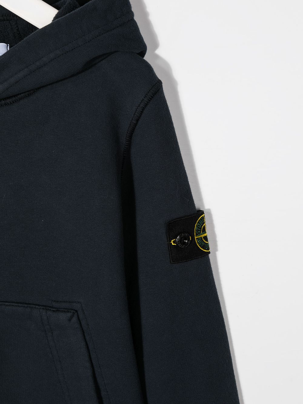 фото Stone island junior худи с логотипом и длинными рукавами